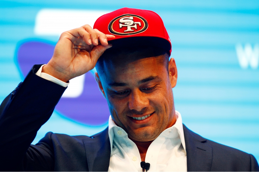 Jarryd Hayne was dropped from the 53-man roster in October