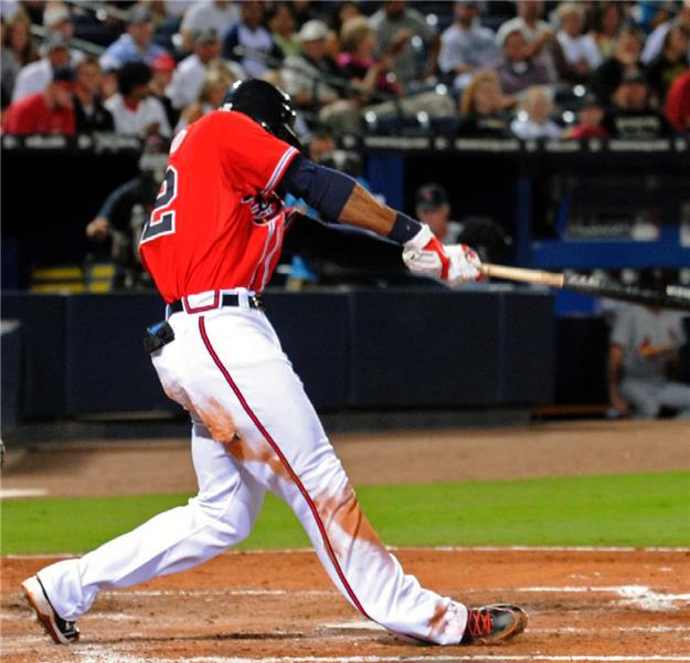 Jason Heyward hitting for the 2011 Braves