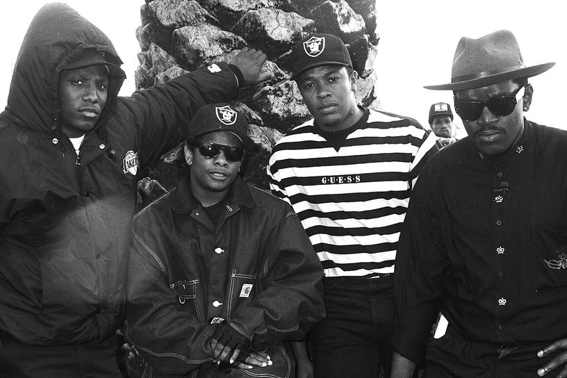 N.W.A. featuring MC Ren Eazy E Dr. Dre and Fab 5 Freddy