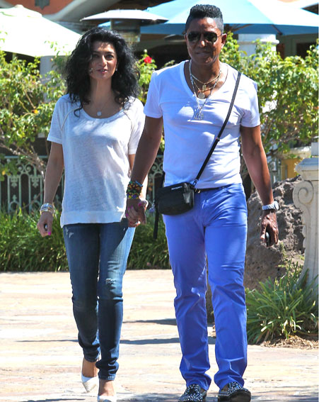 Jermaine Jackson and Halima Rashid