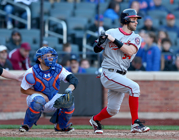 Bryce Harper #34 of the Washington Nationals