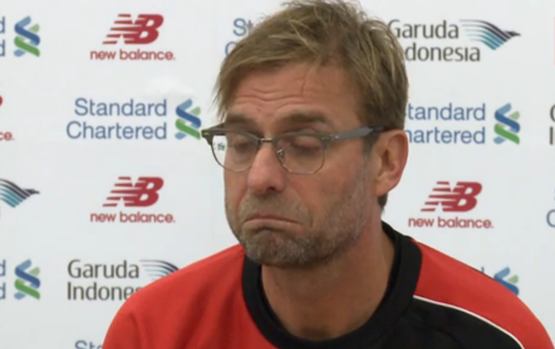 Jurgen is not impressed