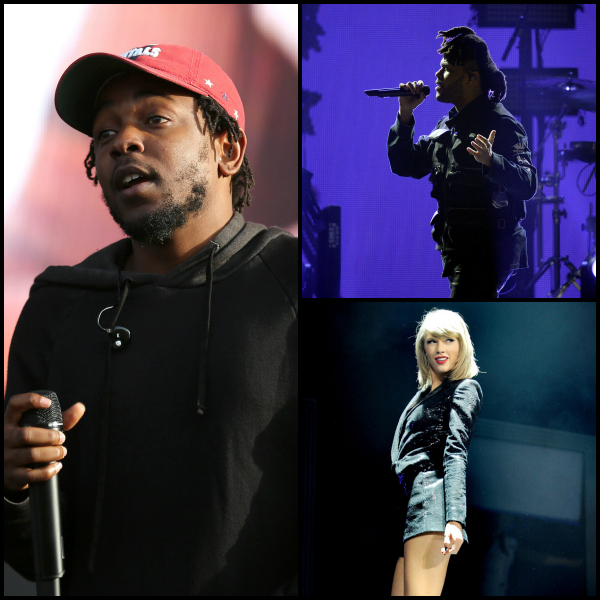 Kendrick Lamar Taylor Swift The Weeknd