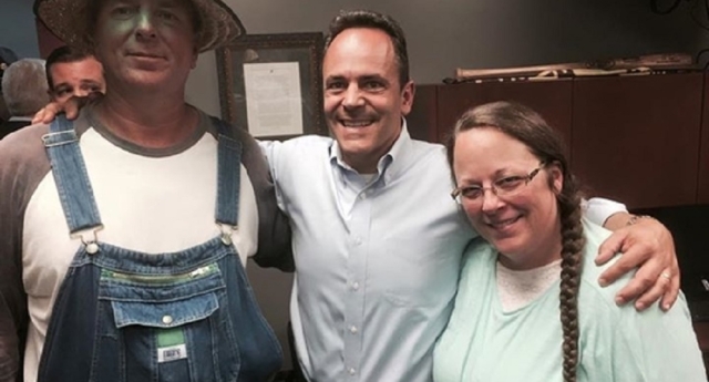 The Governor change the state law to appease Kim Davis