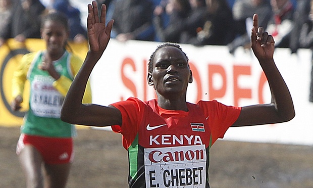 Kenya’s Emily Chebet won the world cross-country title for the second time in 2013