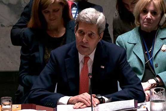 Kerry emphasized that a victory in the battle against IS must pass through a peaceful settlement