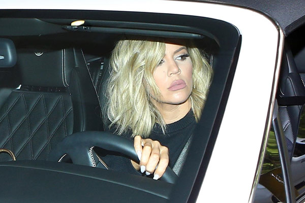 Khloe Kardashian was seen arriving at the hospital to visit Kim and her new newborn nephew