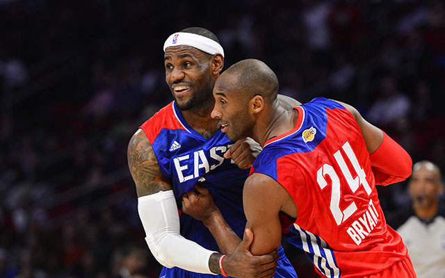 Kobe Bryant and Le Bron James missed one another in the Finals