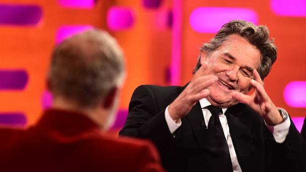 Kurt Russell during filming of the Graham Norton Show