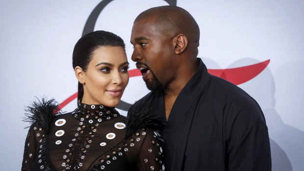 The ever-understated Kanye West with Kim Kardashian West