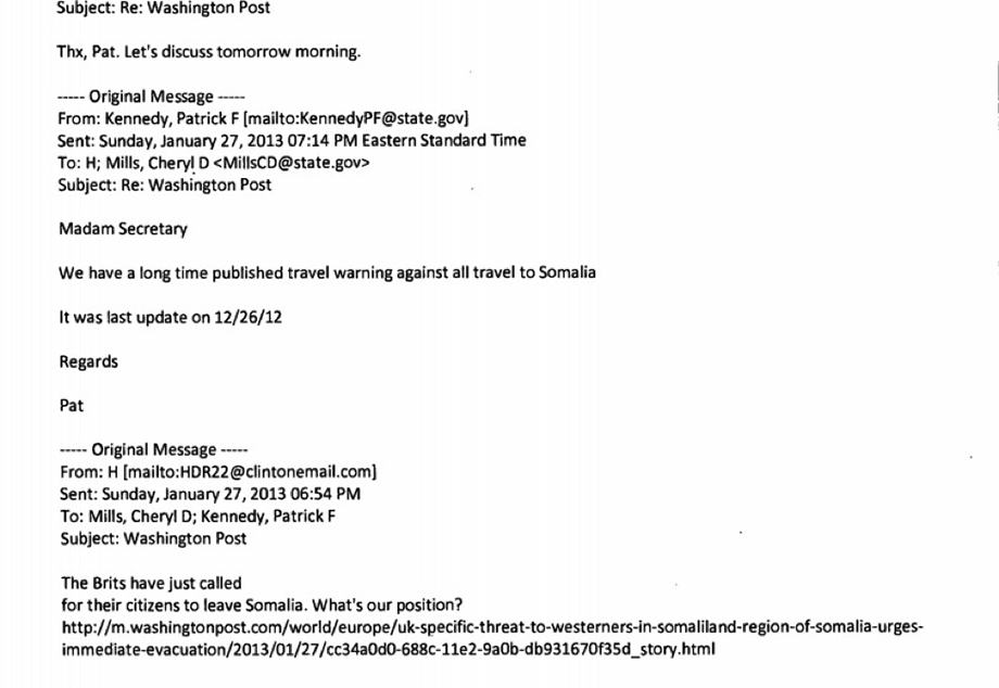 New E-mails Released Highlight Clinton's Post-Concussion Confusion