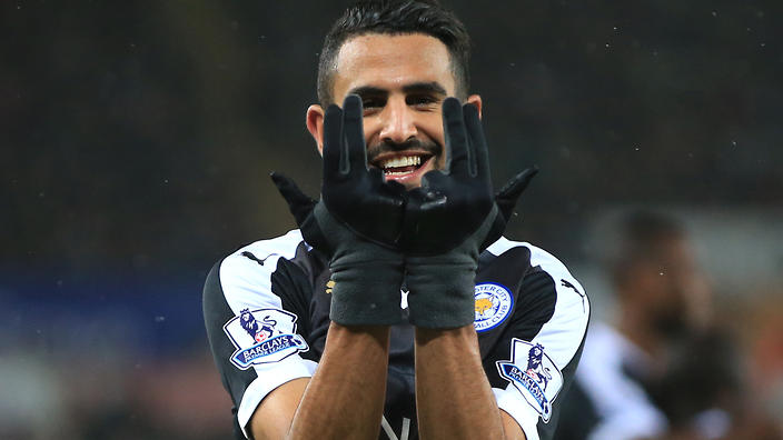 Leicester City winger Riyad Mahrez            
    
              
     
     
           Show Grid