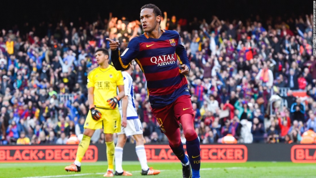 Brazilian Neymar scored the first and third goals in the comfortable victory that cements Barca's position at the top of the La Liga table