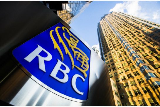 An RBC sign on Bay St