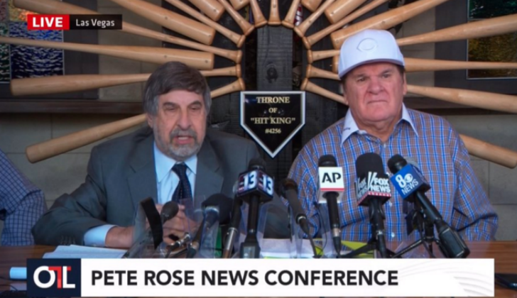 Here’s A Fun Little Awkward Moment From Pete Rose’s Press Conference