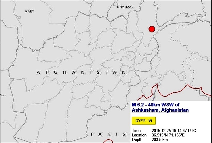 Tremors In North India After 6.2 Earthquake Near Afghanistan-Tajikistan Border