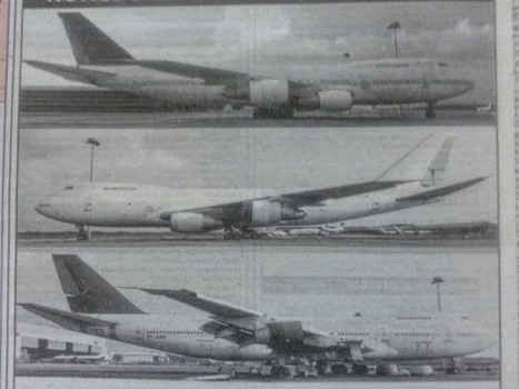 A mystery at an airport is still unsolved as someone left behind three objects too big to fit in the lost and found box. Three Boeing 747s were abandoned and airport officials are baffled as the owners haven't come forward to claim them