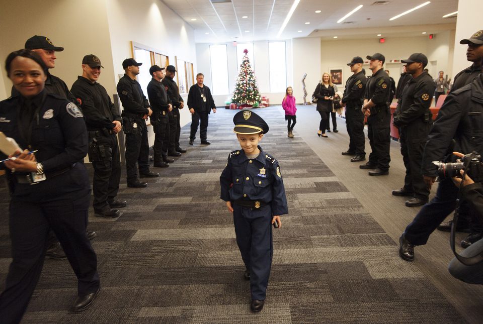 Boy 7 sworn in as Detroit police chief for a day