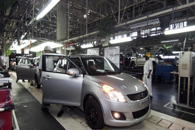 The assembly line of Maruti Suzuki India Ltd in the company’s Manesar plant