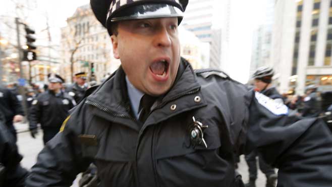 Protesters Shut Down Michigan Avenue on Christmas Eve Day to 'Shop for a New Mayor'