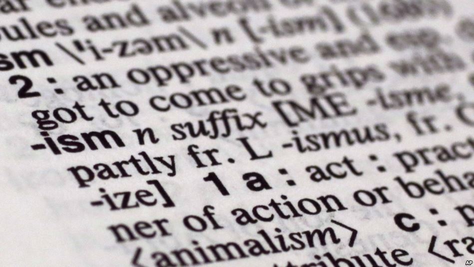 Merriam-Webster selected 'ism&#39 as this year's word of the year