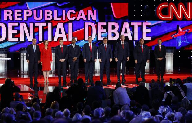 The Republican presidential debates continue to be a big television draw with 18 million people tuning in to the confrontation from Las Vegas on Tuesday night