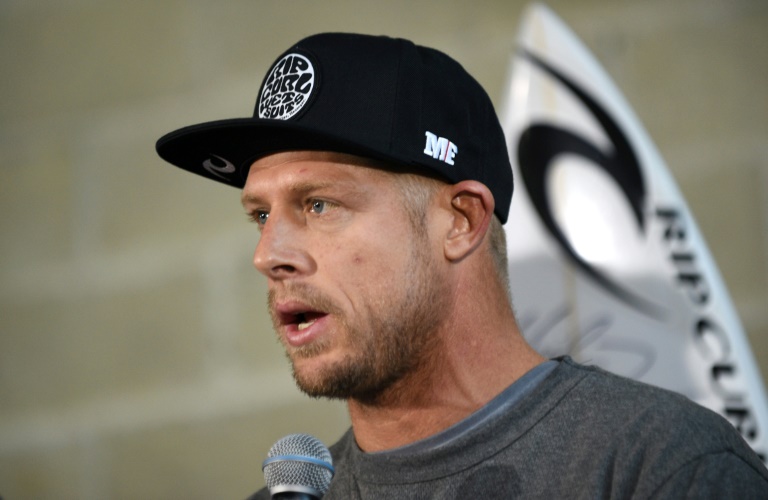 AFP  File  Peter Parks Australian surf champion Mick Fanning recounts his close encounter with a shark at a press conference in Sydney