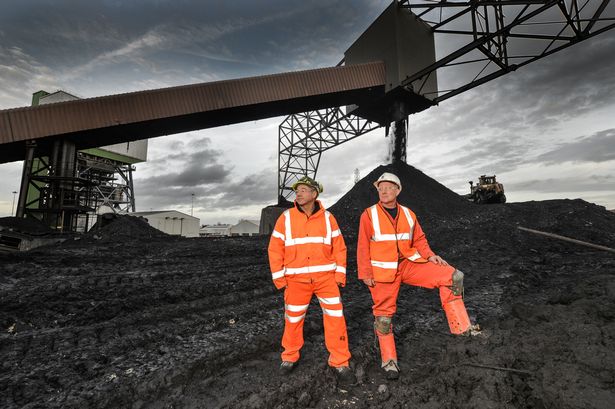 Mining Museum guide Steve Guest and Kellingley manager Shaun McLoughlin