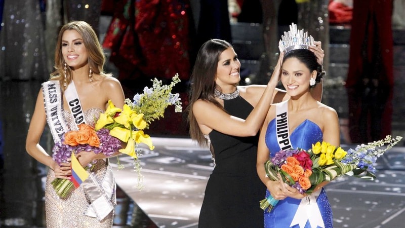 26-year-old Filipino German actress and model Pia Alonso Wurtzbach was crowned Miss Universe 2015... after Miss Columbia had worn it first &ndash