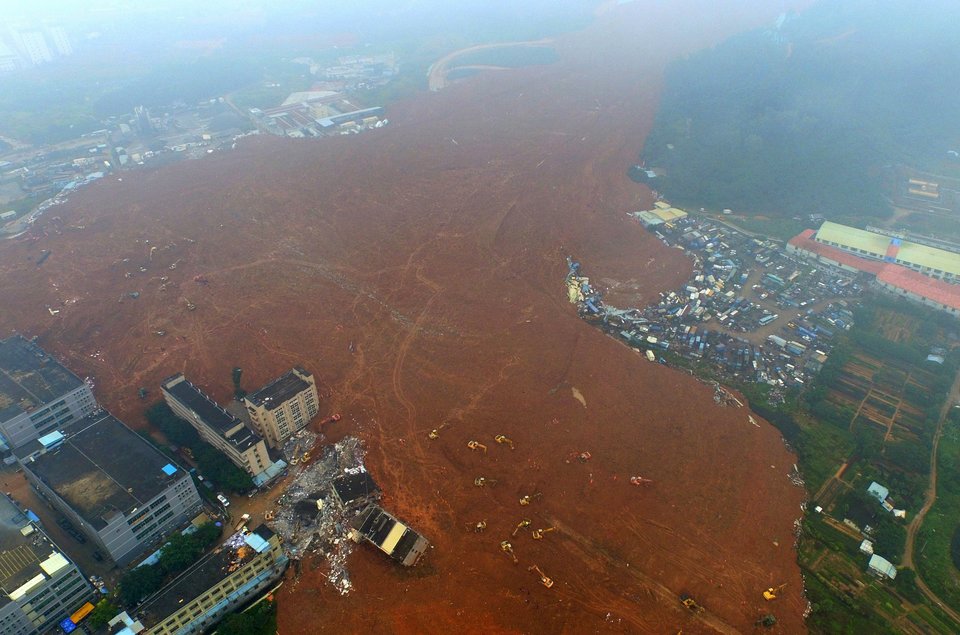 41 missing in industrial park landslide in China's Shenzhen