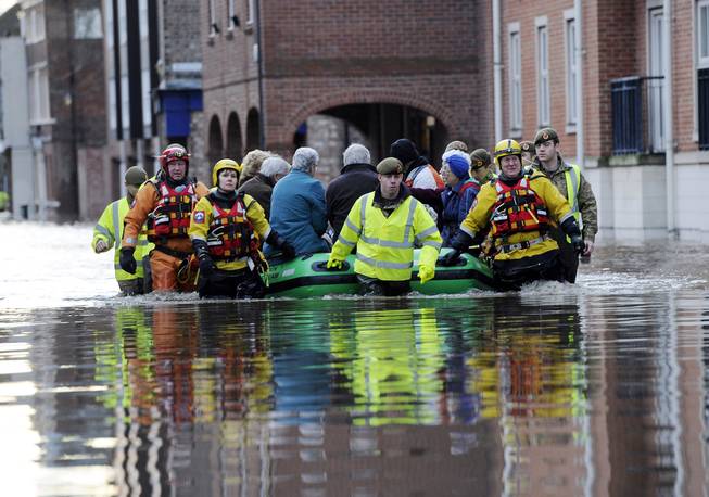 Severe flood warnings issued as more rain lashes Britain