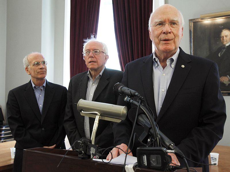 Vermont's Congressional delegation seen here in Oct. 2013 support President Obama's declaration of war against ISIS but does not want large amounts of American troops involved in a ground war