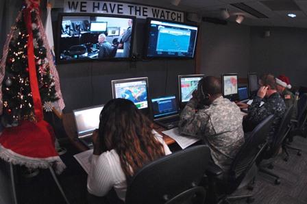 NORAD volunteers track Santa's Christmas Eve Journey