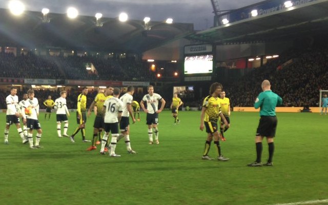 Nathan Ake red card Chelsea loanee sent off for ugly tackle on Erik Lamela