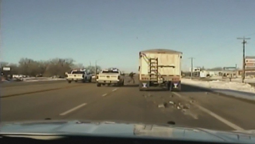 Nebraska deputy jumps into moving truck; driver passed out