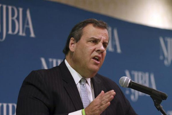 New Jersey Gov. Chris Christie arrives to speak at the Republican Jewish Coalition Presidential Forum in Washington Thursday Dec. 3 2015