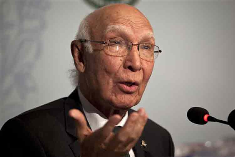 Sartaj Aziz gives ambiguous answer on Saudi-led alliance in Senate