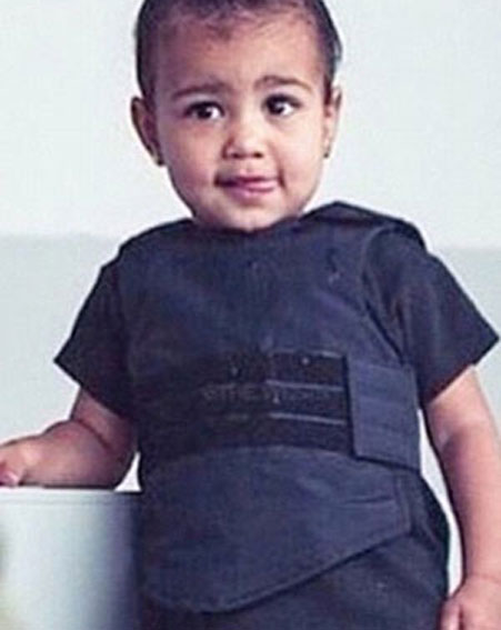 North West wore a bulletproof vest when she was just 1