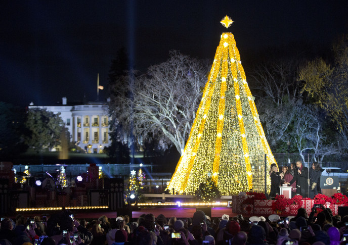 Rockefeller Center Christmas tree set to go live with 45000 lights amid rainy