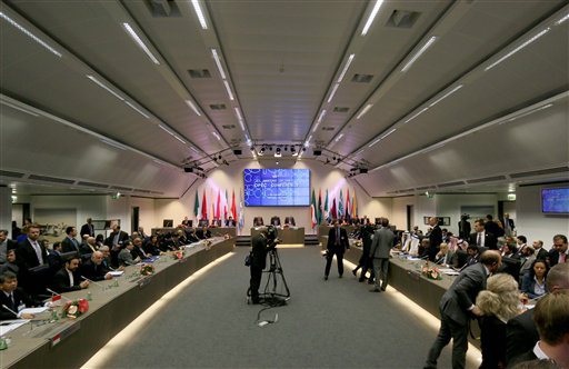 General view of a meeting of oil ministers of the Organization of the Petroleum Exporting countries OPEC at their headquarters in Vienna Austria Friday Dec. 4 2015