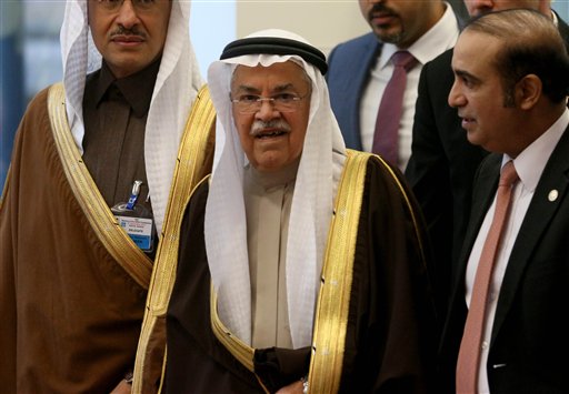 Saudi Arabia's Minister of Petroleum and Mineral Resources Ali Ibrahim Naimi arrives for a meeting of the Organization of the Petroleum Exporting Countries OPEC at their headquarters in Vienna Austria