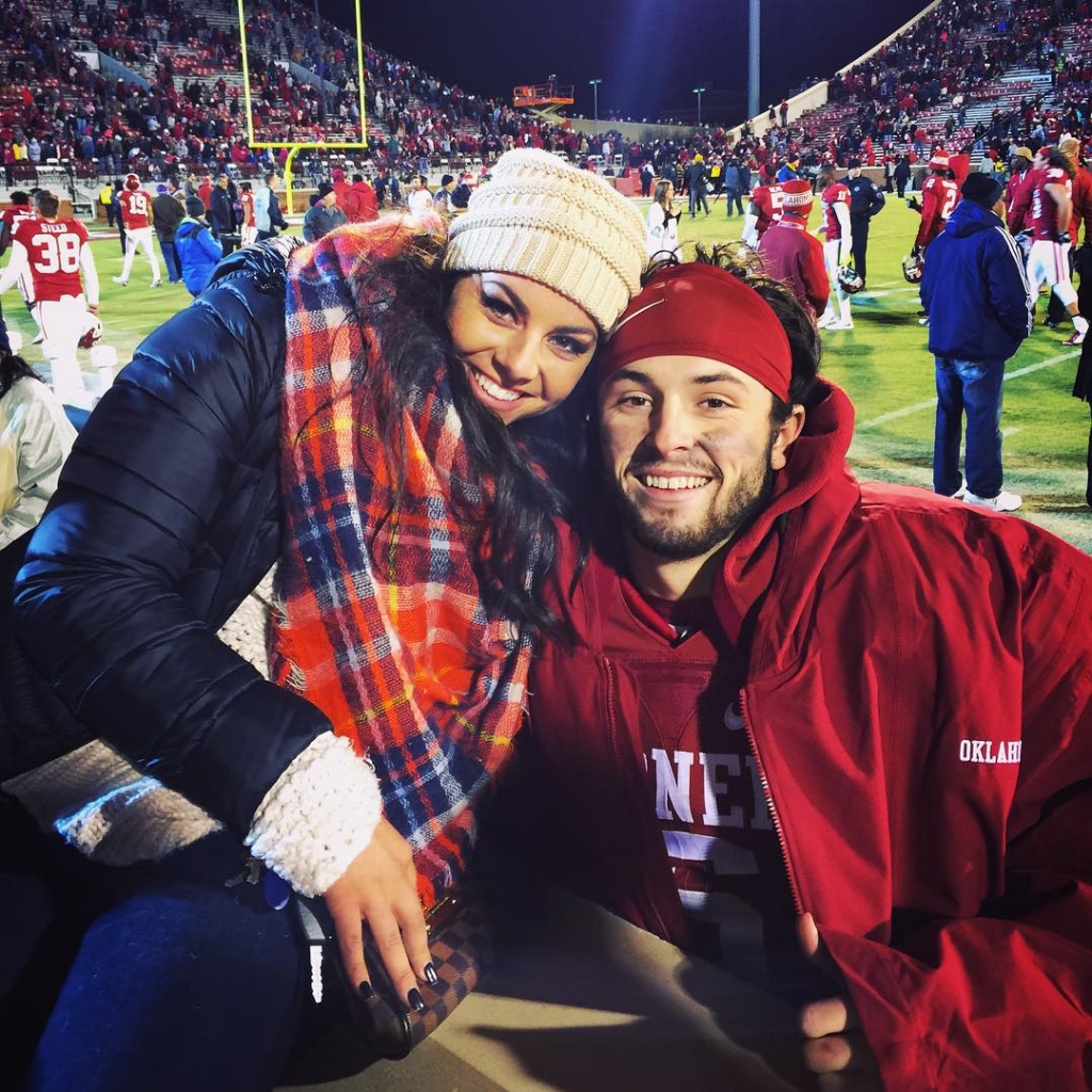 Baker Mayfield and girlfriend