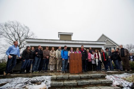 Relatives of the victims killed in the Sandy Hook Elementary School tragedy in Newtown Connecticut give a statement regarding the formation of the website