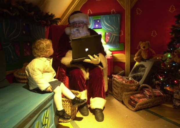 Over three million children no longer believe in Santa Claus because of the Internet. Pic Robert Perry