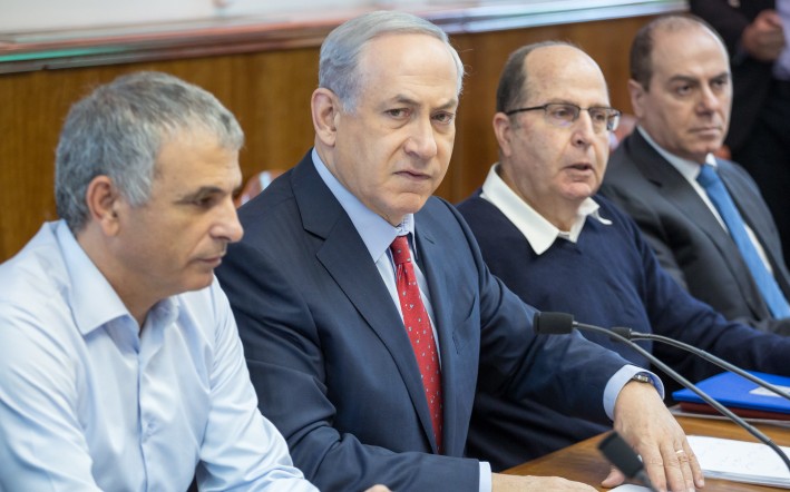 PM Benjamin Netanyahu hosts the weekly cabinet meeting in Jerusalem