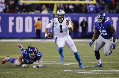 Panthers' Cam Newton Runs Over NFL Ref [VIDEO]