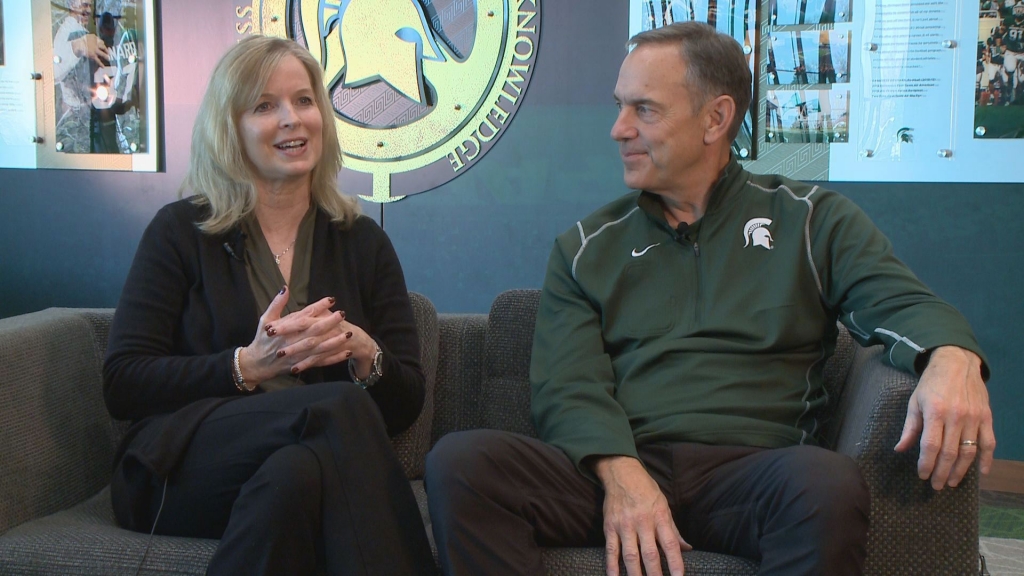Mark and Becky Dantonio talk with News 10 about their family ties in Ohio and how they manage the hype over the Spartan