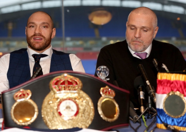 Tyson Fury and trainer Peter Fury