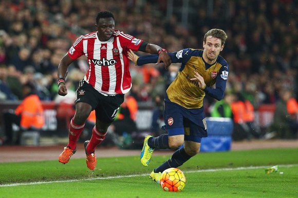 Peter Wilson
Published 26 December 2015



Print


Nacho Monreal tries to shield the ball under pressure from Victor Wanyama