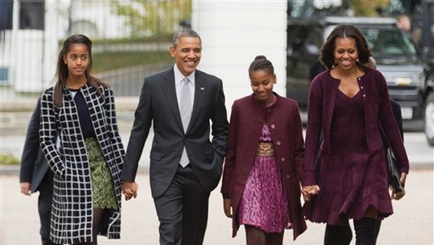 President Barack Obama with his family | AP  File